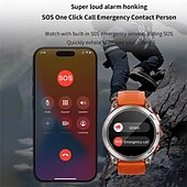 tanie Smartwatche-aw45 smartwatch męski 1,39 cala latarka zewnętrzna kompas połączenie bluetooth wojskowy bateria 430 mah nfc smartwatch