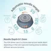 levne Nástroje pro péči o pleť-h24 derma razítko nastavitelné 0,25 mm-1,5 mm mikrojehličkový aplikátor tekutého séra pro zlepšení pleti na jizvy po akné