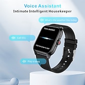 ieftine Ceasuri Smart-ceas inteligent qx15 1,85 inci monitorizare a sănătății asistent vocal AI bărbați femei moda sport tracker fitness ceas inteligent