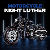 cheap Building Toys-Technic Motorcycle Model Building Block Toy Gift for Halloween Christmas
