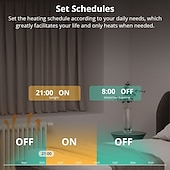 preiswerte Haushaltsgeräte-Zigbee-Thermostat-Heizkörperventil, intelligenter Thermostat mit App-Funktionalität, kompatibel mit Alexa/Home Assistant/Google Home, 1 Stück