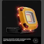 お買い得  作業灯-充電式 LED 作業灯 2000 ルーメン COB 投光器 内蔵 4000mAh 磁気ベース付き &amp;180度回転可能 5つの照明モード 作業現場照明 車の修理 キャンプ用 g500 1個