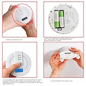 economico Sensori di sicurezza-rilevatore di monossido di carbonio a batteria rilevatore di allarme CO monitor con display digitale a LED per cucina domestica