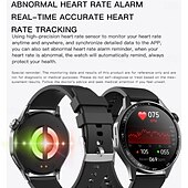 abordables Bracelets connectés-696 F210 Montre intelligente 1.55 pouce Montre intelligente avec bracelet Bluetooth ECG + PPG Podomètre Rappel d&#039;Appel Compatible avec Android iOS Hommes Mode Mains-Libres Rappel de Message IPX-0