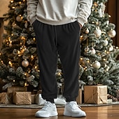 cheap Sweatpants-Men&#039;s Sweatpants Joggers Corduroy Pants Trousers Drawstring Elastic Waist Elastic Cuff Plain Comfort Breathable Casual Daily Holiday Sports Fashion Black Blue