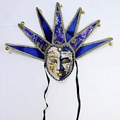 cheap Mask-Carnival Mask Venetian Mask Volto Larva Adults&#039; Men&#039;s Full Face Party Masquerade Carnival of Venice Halloween Carnival Mardi Gras Easy Carnival Costume