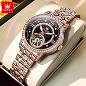 economico Orologi meccanici-OLEVS Da donna Orologio meccanico Moda Casual Orologio da polso Automatico a Carica Automatica Luminoso Impermeabile Decorazione Lega Guarda