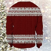 levne Vtipné vánoční mikiny a mikiny-Ježíšek Paní Klausová Pullover Vtipná vánoční mikina 3D Vánoce Legrační Pro Pro páry Pánské Dámské Dospělé Vánoce Karneval 3D tisk Párty Festival