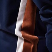 abordables Sudaderas y Sudaderas Elite para Hombres-Hombre Sudadera con capucha y cremallera Pull-over Albaricoque Negro Azul Marino Azul Piscina Naranja Cuello Mao Bloque de color Deporte Deportes Fin de semana Ropa de calle Fresco Casual Primavera