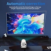 halpa Projektorit-langaton ohjain bluetooth projektori android 13 sähköinen tarkennus full hd 720p tuki 1080p resoluutio 4k video wifi 6 2.4/5g dual band wifi bluetooth 5.4 tuki näytön skaalaustuki 4-pisteen tra