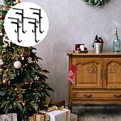 billige Kransar, Girlander &amp; Swags-2/4 pakker kraftige 2-i-1 krans- og strømpehengere, justerbare kroker uten boring for julestrømper, utvidbare peishengere for feriedekorasjoner