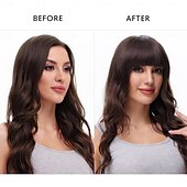 abordables Franges-Franges Lisse Cheveux synthétiques Femmes