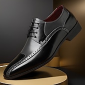 abordables Chaussures Derby-chaussures richelieu multicolores pour hommes – design en similicuir marron, beige et orange avec détails à bouts d'ailes, parfaites pour les occasions formelles et décontractées