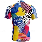 abordables Maillots pour hommes-Homme Maillot Velo Cyclisme Manche Courte Cyclisme Tee-shirt Maillot avec 3 poches arrière VTT Vélo tout terrain Respirable Séchage rapide Conception anatomique Mèche Rouge vin Rouge Bleu Bloc de