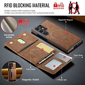 halpa Samsung-kotelot-puhelin Etui Käyttötarkoitus S24 Ultra S24 Plus S24 S23 Ultra S25 Ultra Takakuori Tuella Magneetti Tukee langatonta latausta Retro TPU PU-nahka