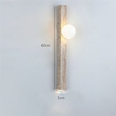 abordables Appliques murales d&#039;intérieur-applique murale wabi-sabi applique murale japonaise en travertin naturel luminaire mural à LED éclairage mural en pierre calcaire jaune 110-240v 1 lumière