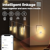 tanie Sprzęt AGD-tuya wifi lit human body induction mała lampka nocna multi-gear ściemnianie domowe lampka nocna kontrola lampka sypialna kompatybilna z alexa google home