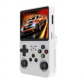 cheap Game Consoles-R36S Handheld Game Console 3.5 Inch IPS Screen Retro Game Console Linux System Screen Portable Pocket Video Player Travel Essentials 64GB and128G Extra Large Memory