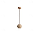 economico Luci a sospensione-lampada a sospensione a led in travertino giallo pietra naturale lampada a sospensione singola mini lampada lampadario vintage 110-240v