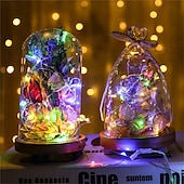 cheap Battery String Lights-Elegant Wedding Reception Party 10pcs LED Copper Wire Fairy Lights, Battery-Powered Christmas String Lights for Bedroom, Garden, Wedding &amp; Party Decor 1-10M