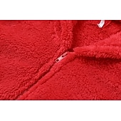 cheap Women&#039;s Onesies-Women&#039;s Onesie Pure Color Warm Fashion Plush Home Daily Bed Sherpa Warm Hoodie Long Sleeve Hole Fall Winter Home Outfits