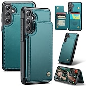 abordables Coques Samsung-téléphone Coque Pour S24 S24 Ultra Plus S24 FE S23 S22 S21 S20 Ultra Plus FE A55 A35 A25 A15 5G A54 A34 A14 A53 A33 A23 A13 S25 Ultra Coque Arriere Avec Support Fente pour carte Antichoc Rétro TPU PC