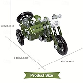 cheap Building Toys-139PCS Metal DIY Tricycle Model Building Kit for Kids  STEM Educational Toy Creative Assembly Motorcycle Blocks for Boys Ages 8-12 Years  Engineering Puzzle Set for Children Ideal Gift