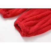 cheap Women&#039;s Onesies-Women&#039;s Onesie Pure Color Warm Fashion Plush Home Daily Bed Sherpa Warm Hoodie Long Sleeve Hole Fall Winter Home Outfits