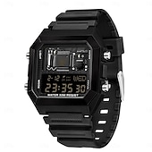 baratos Relógios Digitais-SANDA Masculino Relogio digital Moda Relógio Casual Relógio de Pulso Resistente ao Choque Luminoso Cronômetro Relogio Despertador Contagem regressiva TPU Assista