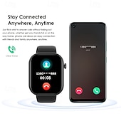 Χαμηλού Κόστους Smartwatch-ανδρικό έξυπνο ρολόι 2,01 ιντσών υψηλής ευκρίνειας πλήρους οθόνης αφής αθλητικά έξυπνα ρολόγια κλήσης/απάντησης τηλεφώνων ύπνου βήμα θερμίδων παρακολούθησης δραστηριότητας πληροφορίες κλήσης προτροπή