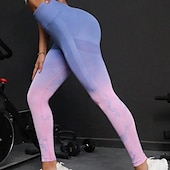 abordables Leggings et collants de yoga-Pantalon de yoga Leggings de yoga Femmes Yoga Entraînement en salle Pilates Collants Taille haute Teinture par nouage Automne Des sports Tenues de Sport Élastique Mince Noir Blanche