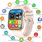Χαμηλού Κόστους Smartwatch-ανδρικό έξυπνο ρολόι 2,01 ιντσών υψηλής ευκρίνειας πλήρους οθόνης αφής αθλητικά έξυπνα ρολόγια κλήσης/απάντησης τηλεφώνων ύπνου βήμα θερμίδων παρακολούθησης δραστηριότητας πληροφορίες κλήσης προτροπή