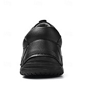 abordables Baskets-baskets décontractées en similicuir marron pour hommes avec lacets élastiques réglables - semelle antidérapante durable, coupe confortable pour un usage quotidien