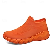 preiswerte Sneaker für Herren-Rote Flyknit-Sneaker für Herren, leichte und atmungsaktive, stylische Freizeitschuhe für den Alltag, Outdoor-Aktivitäten und Sport