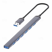 levne USB rozbočovače-usb hub dock 3.0 7 port usb 2.0 3.0 hub multi splitter adaptér otg typ c hub pro lenovo huawei xiaomi macbook hliníková slitina