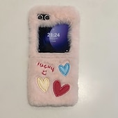 Недорогие Чехлы для Samsung-телефон Кейс для Назначение Z-флип 6 Z Flip 5 Z Flip 4 Z Flip 3 Кейс на заднюю панель Защита от удара Ретро Плюш