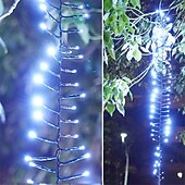 cheap Solar String Lights-3-in-1 Solar LED Meteor Shower Rain Lights, Waterproof Icicle Firecracker Fairy Lights for Garden &amp; Christmas