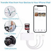 levne Počítače a kancelář-5v1 čtečka sd karet usb hub pro iphone ipad macbook usb 3.0 typ c na sd tf čtečka paměťových karet flash disk otg adaptér