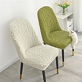 cheap Dining Chair Cover-Stretch Dining Chair Cover Durable High Back Dining Chair Cover Elastic Slipcover Perfect for Protecting and Refreshing Your Dining Room Chairs Adds Comfort and Style to Any Dining Space Decor