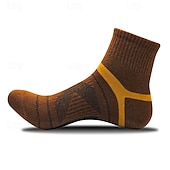 economico calzini da uomo-Per uomo 2 coppie Confezioni multiple Calzini Squadra di calcio Calzini da corsa Calzini casual Nero Blu Colore Strisce Sportivo Giornaliero Da mare Di base Medio spessore Primavera Autunno Di