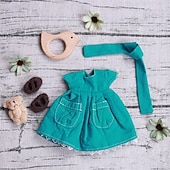 abordables Ensembles de Vêtements et Accessoires pour Poupées-ensemble de vêtements de poupée waldorf fait à la main pour poupée de 12 pouces poupée muppet faite à la main pour cadeaux de Noël