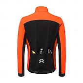 preiswerte Herrenjacken &amp; Gilets-Arsuxeo Herren Fahrradjacke Radjacke Fleecejacke Winter Radfahren Warm Feuchtigkeitsableitung Atmungsaktivität Fahhrad Jacke Kapuzenshirt MTB Mountain Rennrad Radfahren in der Stadt Schwarz Orange