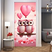 cheap Wedding-L.T.HOME Valentine's Day Outdoor Decorations Door Covers Door Tapestry Door Curtain Decoration Backdrop Indoor/Outdoor Door Banner for Front Door Farmhouse Owl