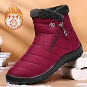 cheap Winter &amp; Snow Boots-Men&#039;s Gray Winter Boots with Zipper Closure, Warm Fleece Lining, and Waterproof Design – Ideal for Outdoor Activities in Cold Weather