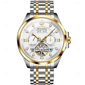 baratos Relógio Automático-Masculino Relógio mecânico Moda Relógio Casual Relógio de Pulso Automático - da corda automáticamente Luminoso Calendário Data Semana Aço Assista