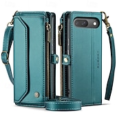cheap Other Phone Case-Phone Case For Google Pixel 9 Pro Pixel 9 Pro XL Pixel 8 Pro Pixel 8 Pixel 9 Wallet Case Magnetic Zipper Support Wireless Charging Retro TPU PC