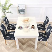 abordables Funda para silla de comedor-Funda elástica para silla de comedor, funda elástica y duradera para silla de comedor con respaldo alto, ideal para proteger y refrescar las sillas de comedor, agrega comodidad y estilo a la decoración de su comedor