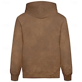baratos moletons 3d masculinos-Homens Lobo Moletons Moletom Moletom com capuz Com Capuz Moda Impressão 3D Férias Para Noite Streetwear Marron Zíper Com Cordão Outono Inverno Designer