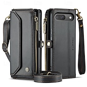 cheap Other Phone Case-Phone Case For Google Pixel 9 Pro Pixel 9 Pro XL Pixel 8 Pro Pixel 8 Pixel 9 Wallet Case Magnetic Zipper Support Wireless Charging Retro TPU PC