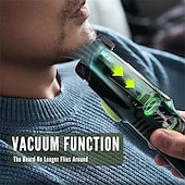 preiswerte Rasierer &amp; Epilierer-Vakuum-Bartrasierer, per USB aufladbarer Vakuum-Rasierer, Haarschneider, waschbarer Friseur-Haarschneider, Geschenke für Männer